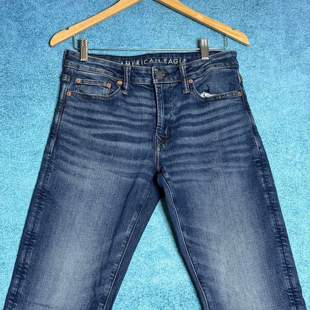 American Eagle Jeans Mens 29x34 AirFlex Plus Athletic Skinny Fits 30x32 - Picture 2 of 15